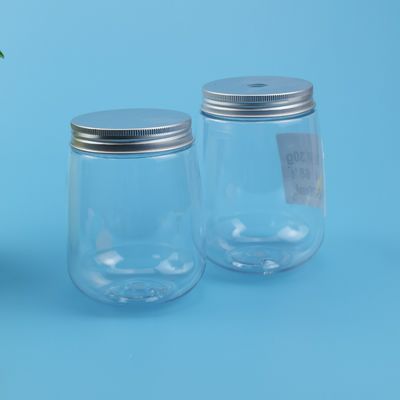 স্ক্রু ক্যাপ সহ ইউ শেপ 500ML মিল্ক টি প্লাস্টিকের বোতল